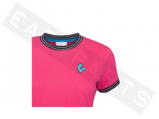 Piaggio T-Shirt VESPA 'V-Stripes' Fuchsia Damen